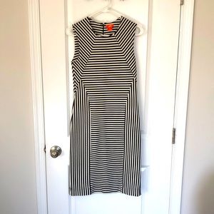 Nautical-striped Slim Fitting Dress